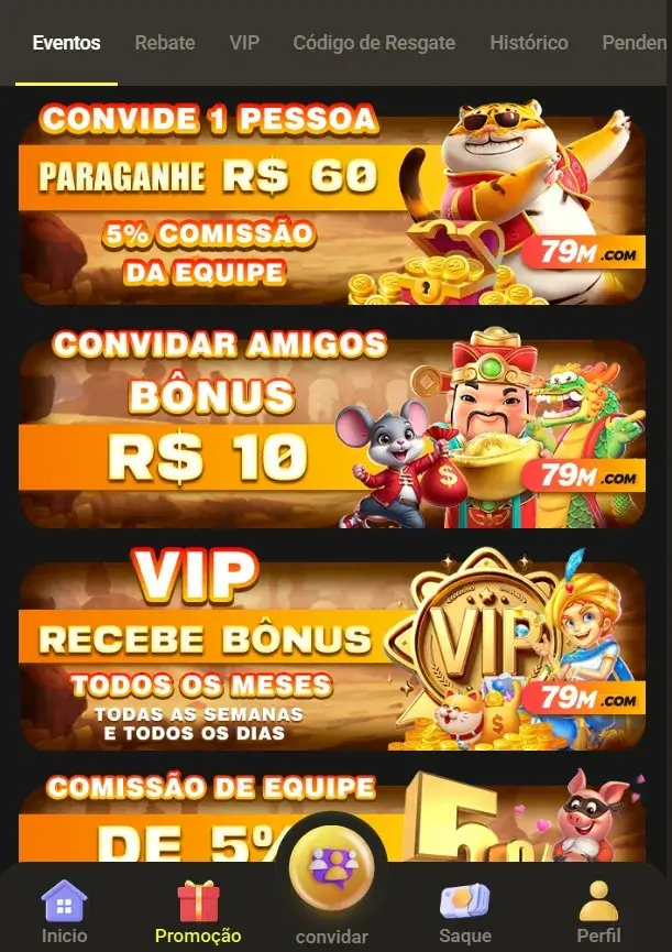 Bônus e promoções imperdíveis